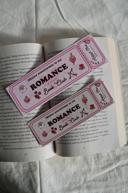 Lifetime Membership to the Romance Book Club Bookmark