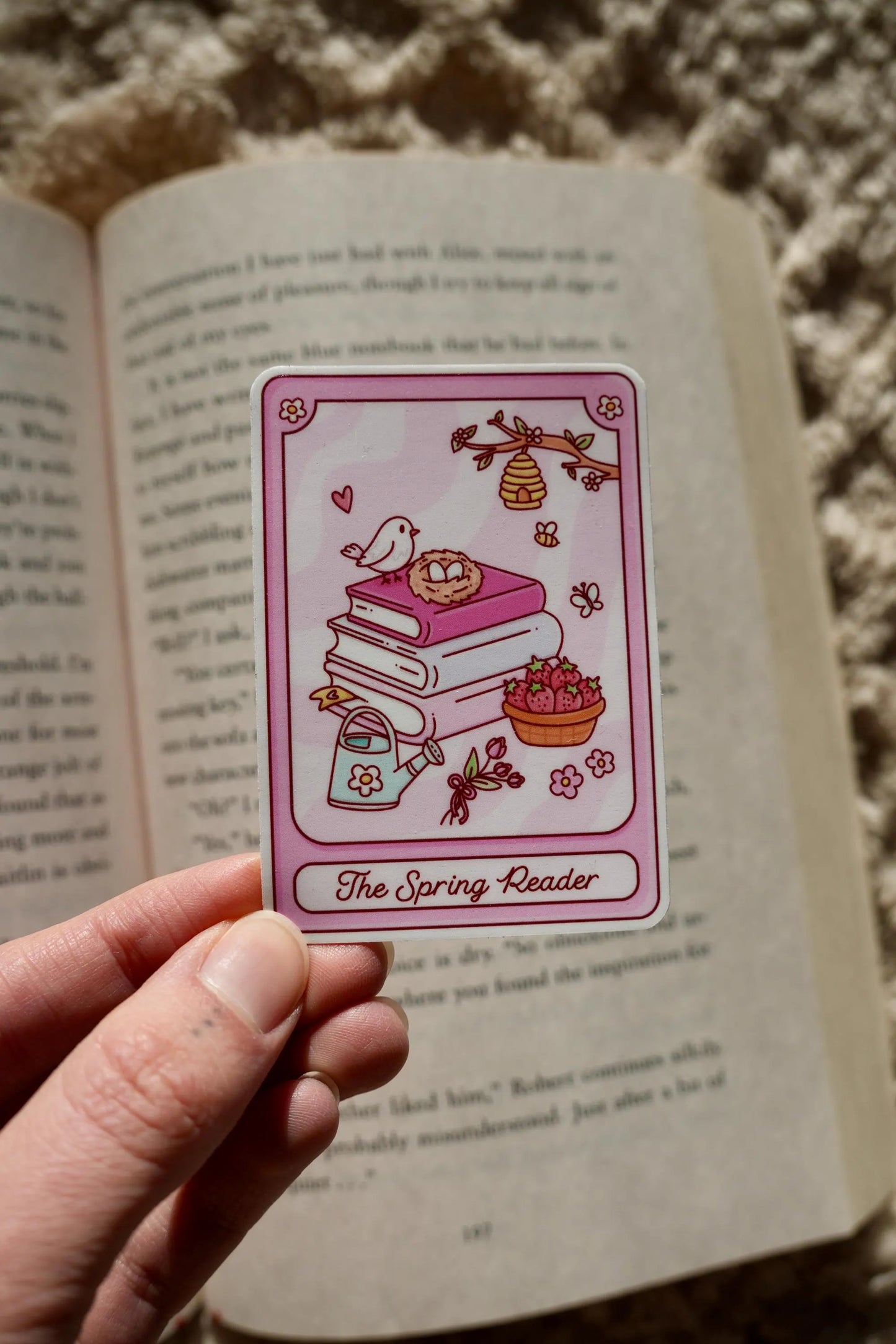 The Spring Reader Tarot Sticker