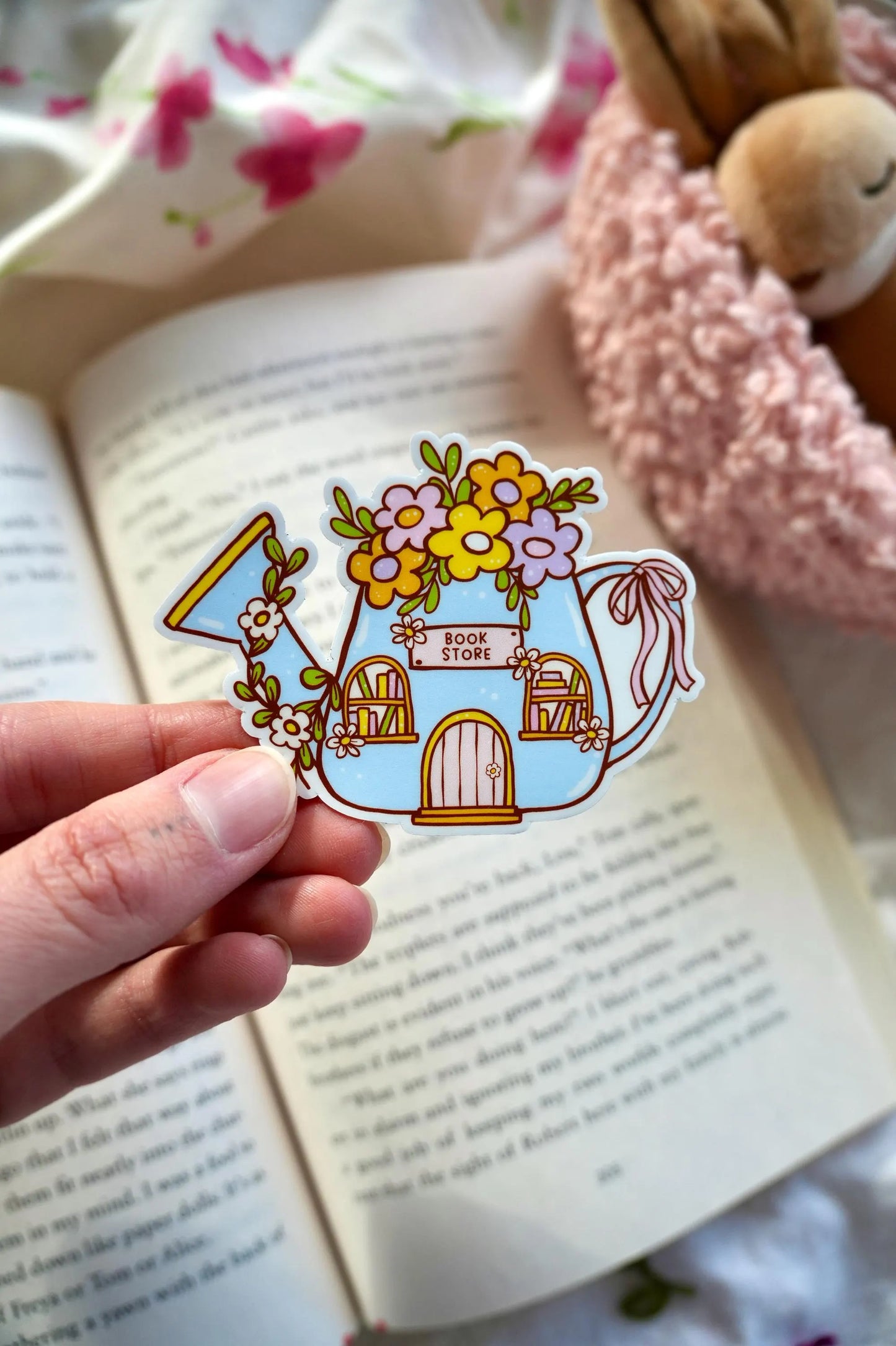Teapot Bookstore Sticker