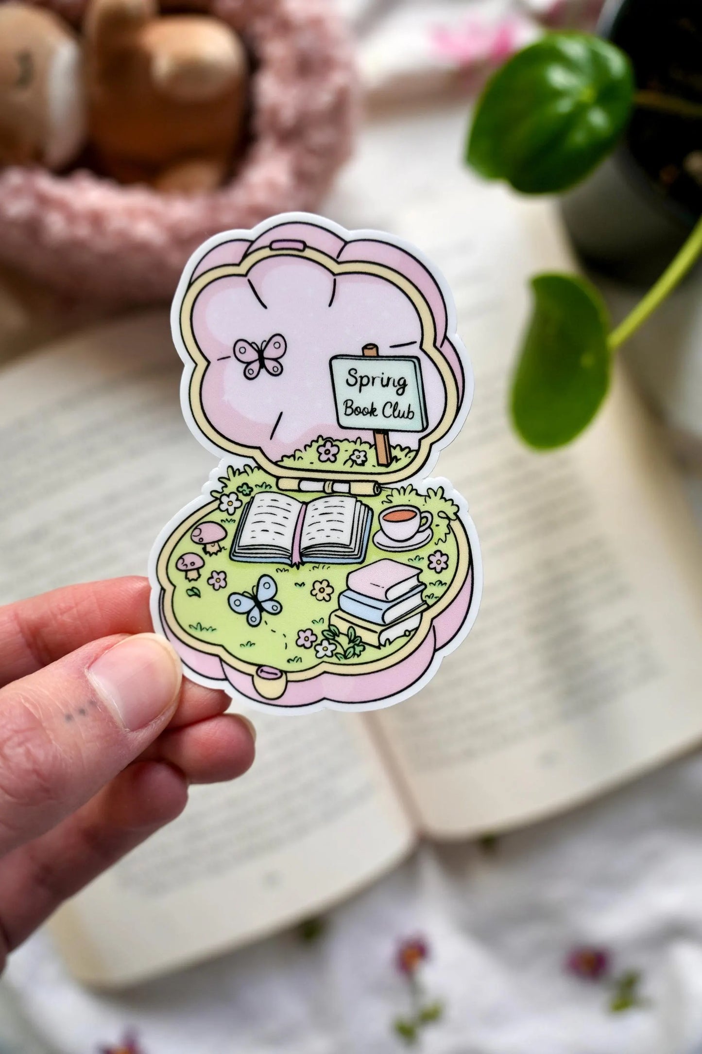 Spring Book Club Sticker