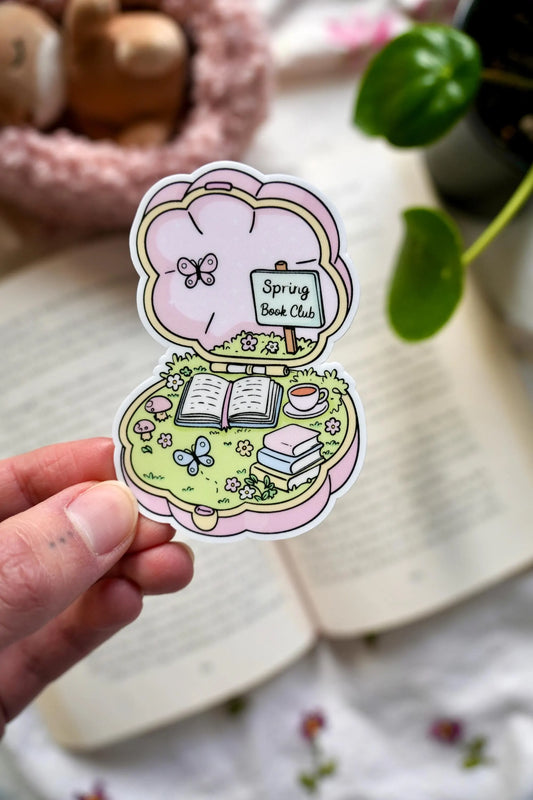 Spring Book Club Sticker