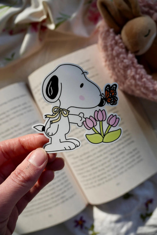 Spring Snoopy Sticker