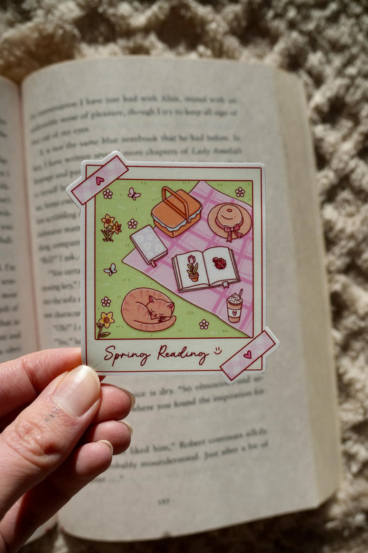 Spring Reading Picnic Sticker