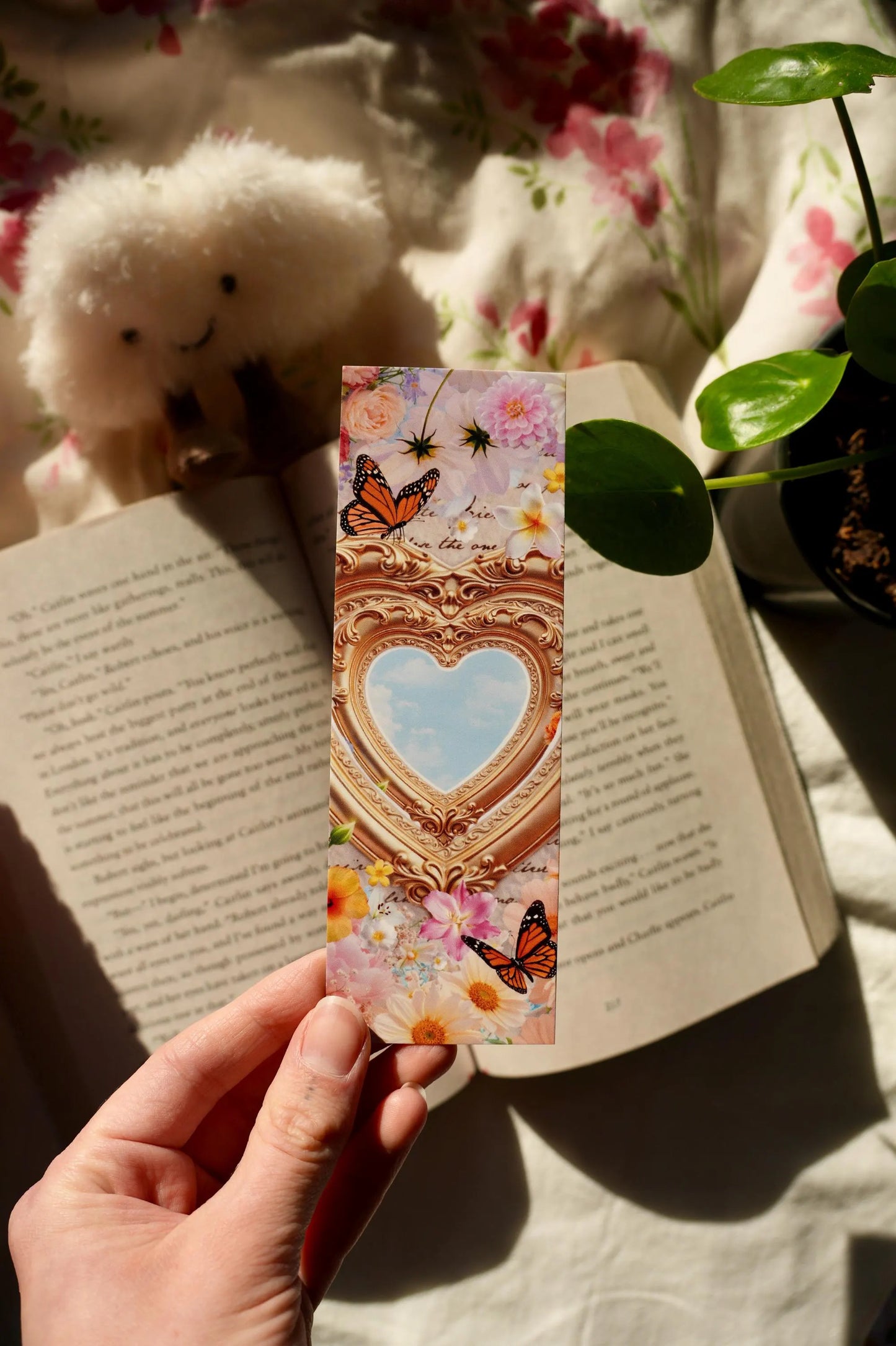 Romantic Floral Bookmark