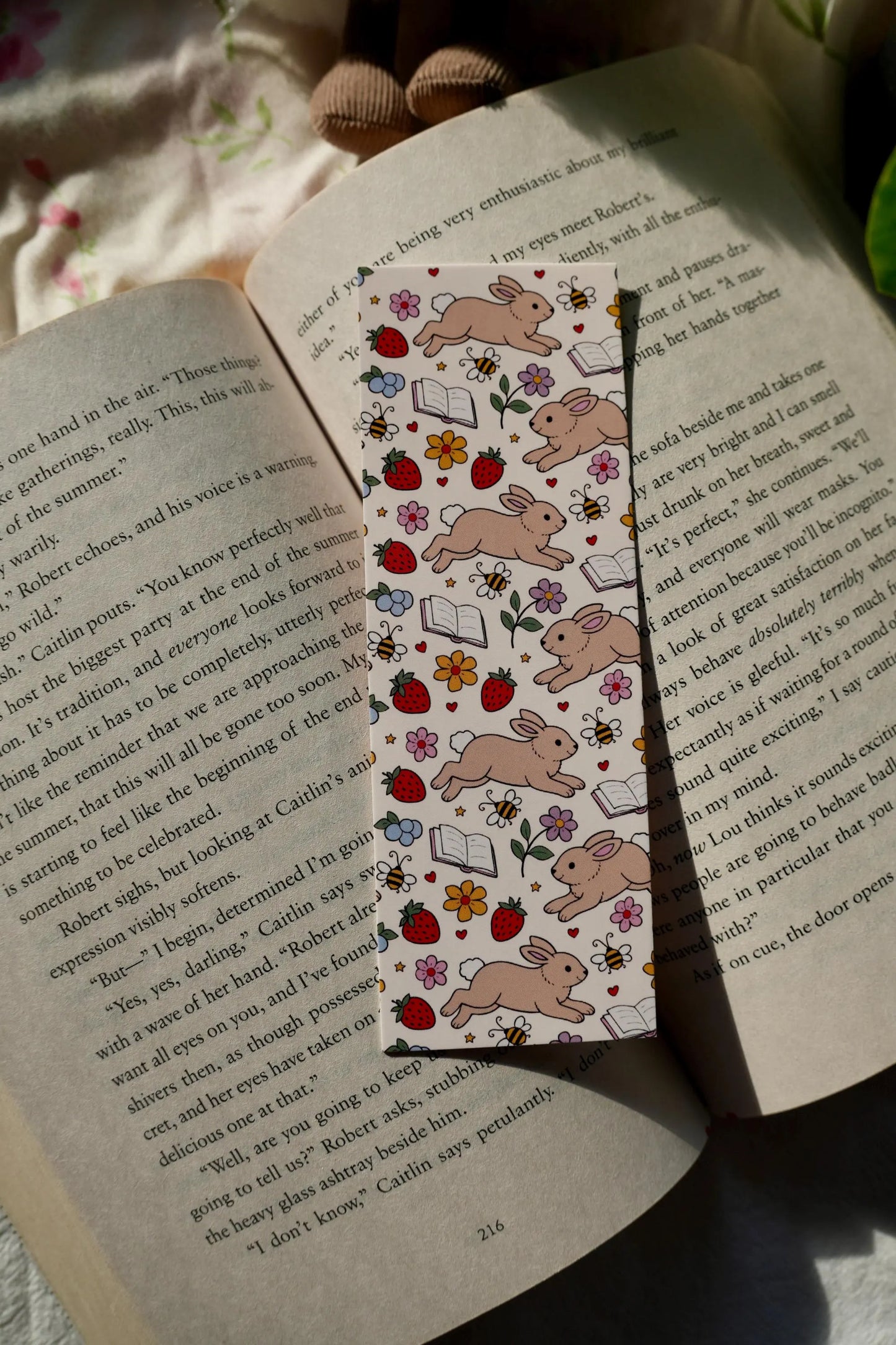 Bunnies and Books Bookmark