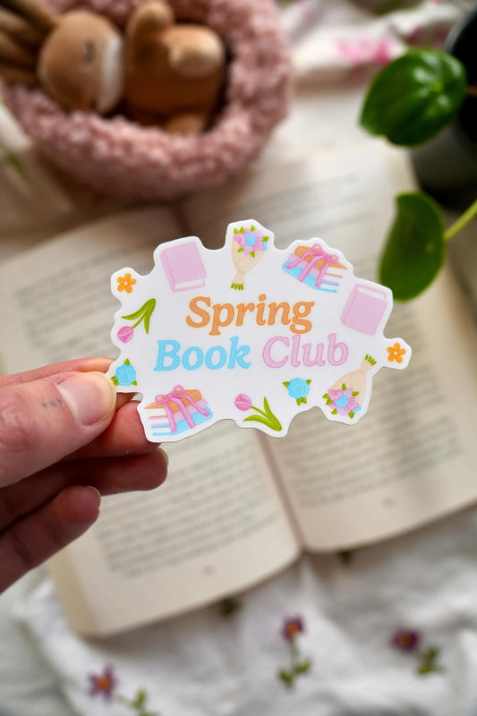Spring Book Club Sticker