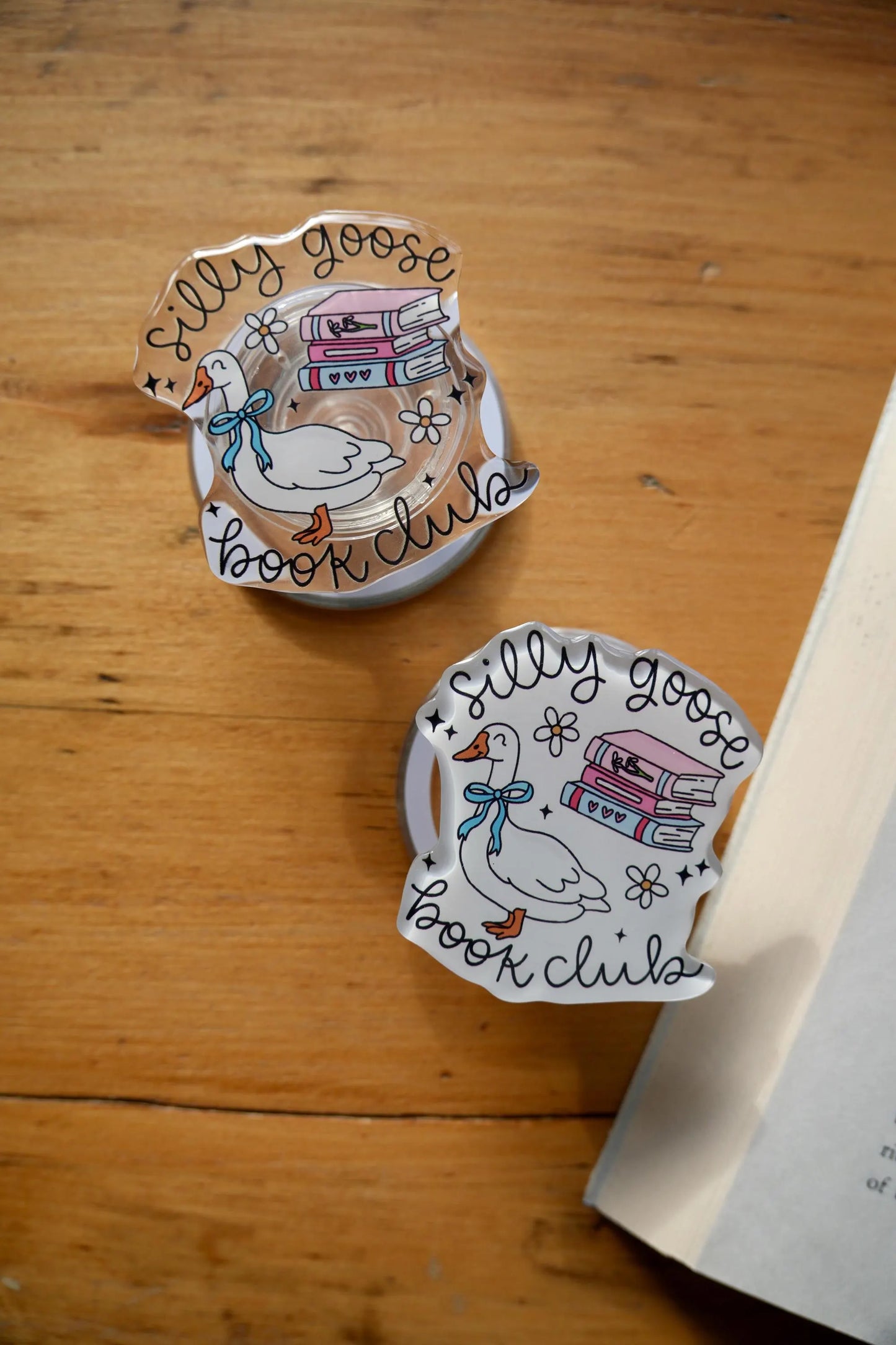 Silly Goose Book Club Magnetic E-reader Grip