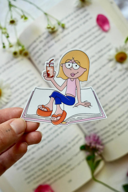 Lizzie & Iced Coffee Sticker