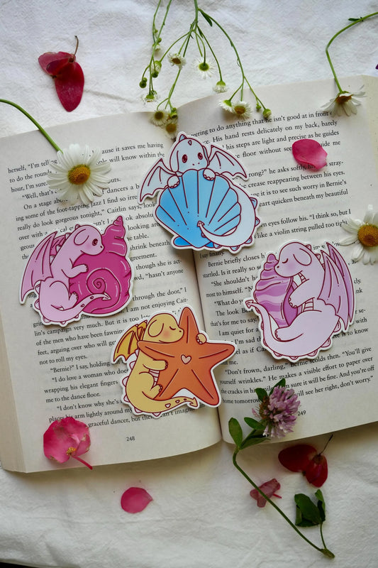 Summer Dragons and Shells Stickers