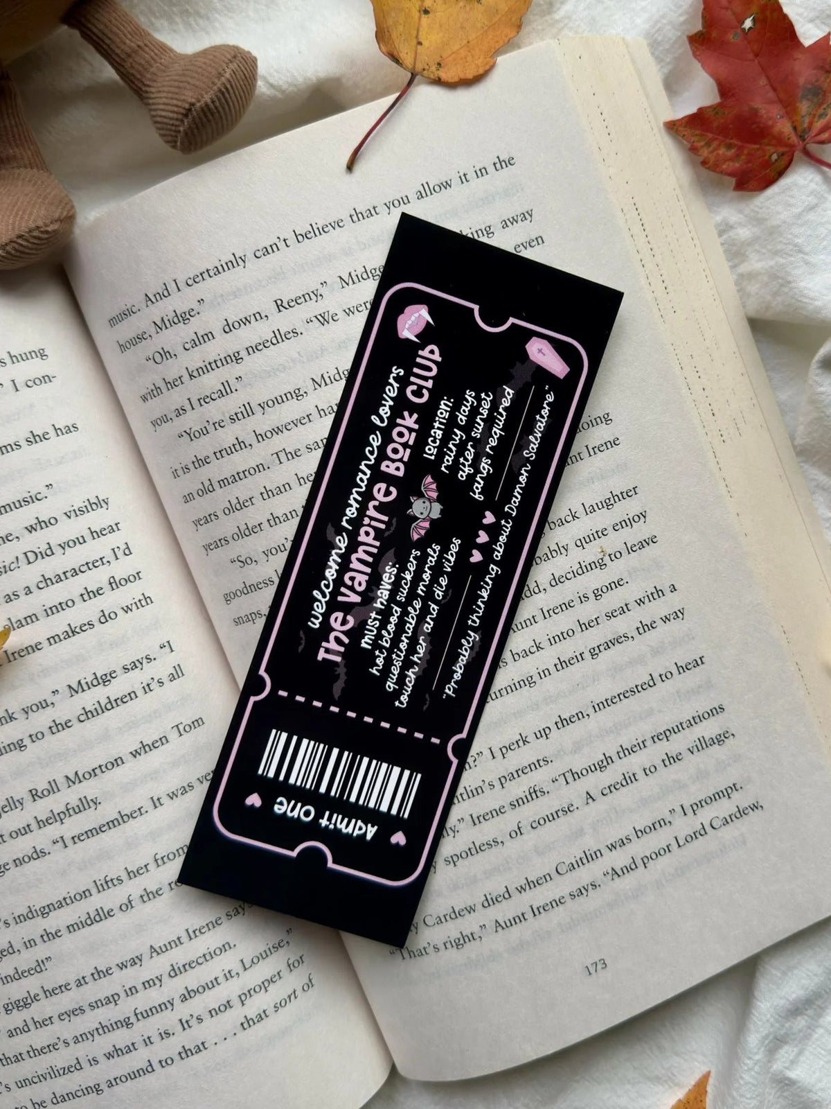 Vampire Book Club Bookmark