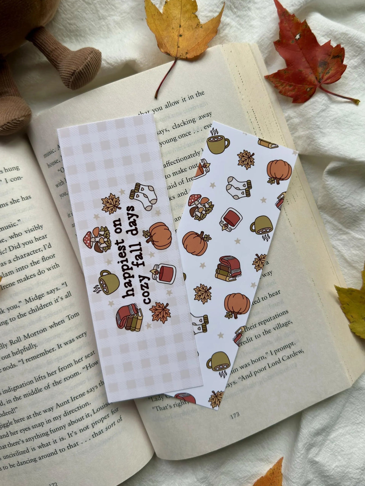 Happiest on Cozy Fall Days Bookmark